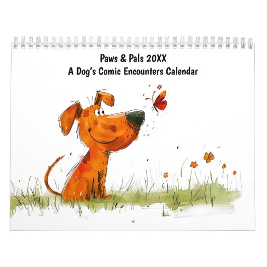Paws & Pals 2026 – Die Comic-Begegnungen eines Hun Kalender (Titelbild)