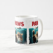 PAWS Parody Cat Mouse Humore Cat Chasing Maus Kaffeetasse (VorderseiteRechts)