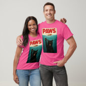 PAWS Parody Cat Mouse Humore Cat Chasing Maus T-Shirt (Unisex)