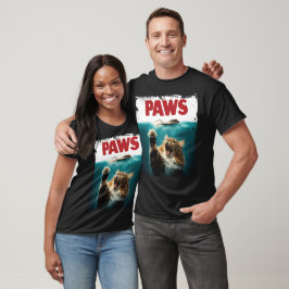 PAWS Parody Cat Mouse Humore Cat Chasing Maus T-Shirt