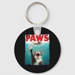 Paws Parody Cat Mouse Humous Cat Chasing Mouse K Schlüsselanhänger