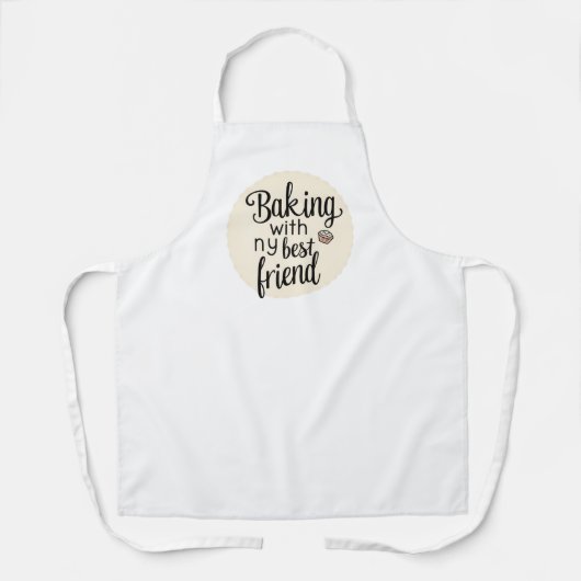 Paws & Pastry Liebe Schürze (Vorderseite)