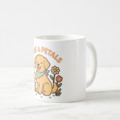 Paws & Petals - Hundeshirt für Niedliche Gartenarb Kaffeetasse (VorderseiteRechts)