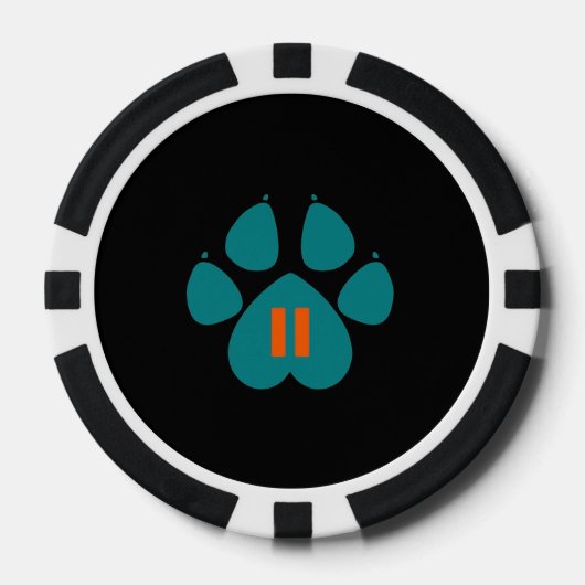 PAWS PLAYING CARDS POKERCHIPS (Vorderseite)
