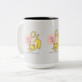 "Paws & Positivity Collection" Zweifarbige Tasse (Vorderseite Links)