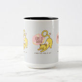 "Paws & Positivity Collection" Zweifarbige Tasse (Mittel)
