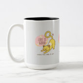 "Paws & Positivity Collection" Zweifarbige Tasse (Links)