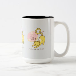 "Paws & Positivity Collection" Zweifarbige Tasse