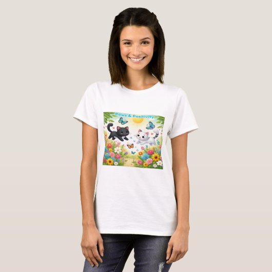 Paws & Positivity T-Shirt (Vorne ganz)