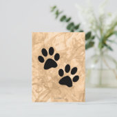 Paws Postkarte (Stehend Vorderseite)