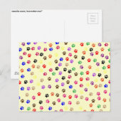 Paws Postkarte (Vorne/Hinten)