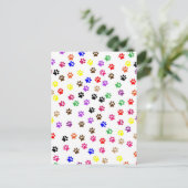 Paws Postkarte (Stehend Vorderseite)