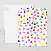 Paws Postkarte (Vorne/Hinten)