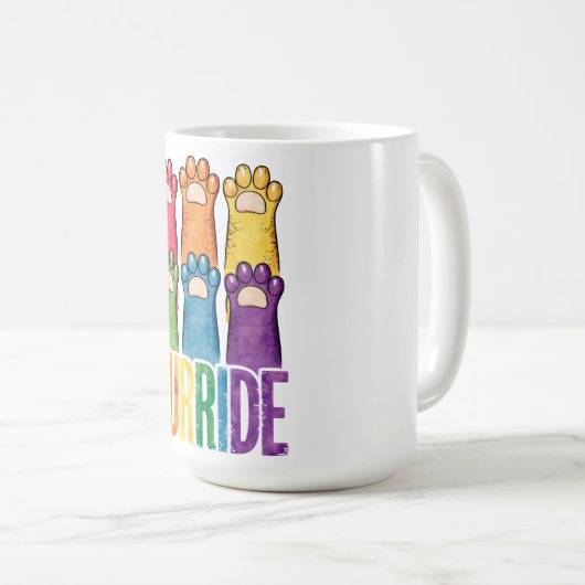 Paws Pride-Tasse Kaffeetasse (VorderseiteRechts)
