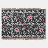 Paws Printmuster NS 01b. Black BG Decke (Vorderseite)