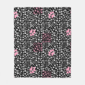 Paws Printmuster NS 01b. Black BG Fleecedecke (Vorderseite)