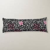 Paws Printmuster NS 01b. Black BG Seitenschläferkissen (Rückseite)