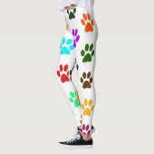 Paws Rainbow Womens Custom Leggings (Links)