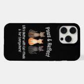 Paws & Reflection Adorable Cats iPhone Hülle (Rückseite (Horizontal))