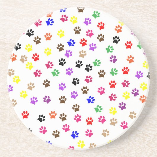 Paws Sandstein Untersetzer (Vorne)