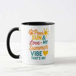 Paws, Sun & Love – Summer Vibes for Pet Lovers Tasse