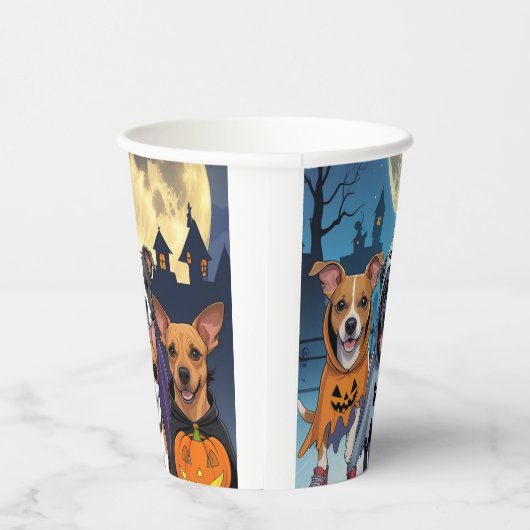 Paws & Swagger Halloween Pappbecher (Rechts)