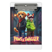 Paws & Swagger™ Niedliche, von Haustieren Inspirie Mini Klemmbrett (Vorderseite)