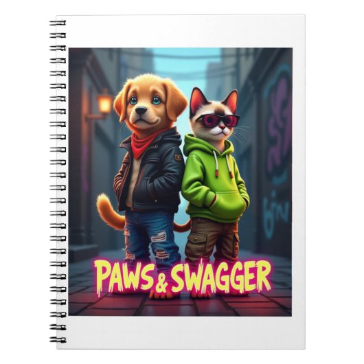 Paws & Swagger™ Niedliches Haustier Inspiriert - S Notizblock (Vorderseite)