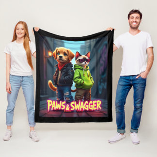 Paws & Swagger™ Stilvolle Pet-Apparel-Babydecke Fleecedecke