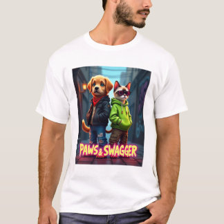 Paws & Swagger™ Stilvolle Pet-Apparel-Babydecke T-Shirt