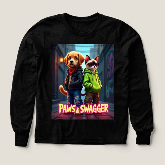 Paws & Swagger™ Stilvolles Heimtierkleid - Shirts (Design Vorderseite)