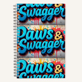 Paws & Swagger Trendy Spiral Notebook Notizblock (Vorderseite)