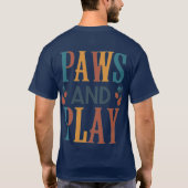 Paws und Play. T-Shirt (Rückseite)
