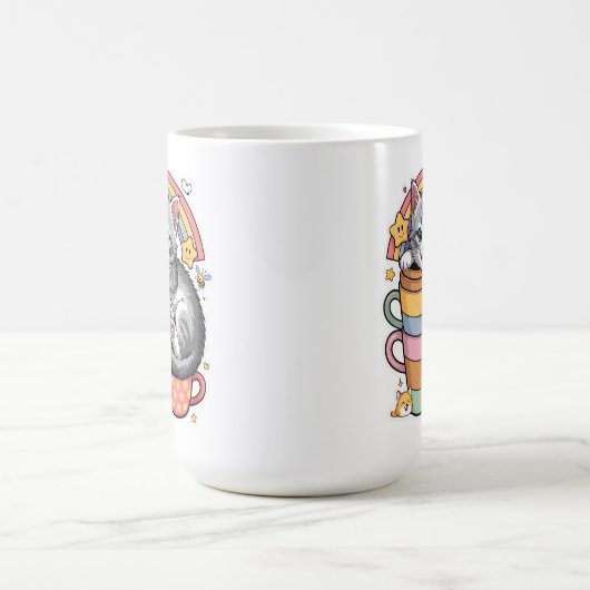 Paws und Regenbogen Kaffeetasse (Mittel)