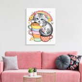 Paws und Regenbogen Leinwanddruck (Insitu (Wohnzimmer))