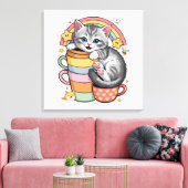 Paws und Regenbogen Leinwanddruck (Insitu (Wohnzimmer))