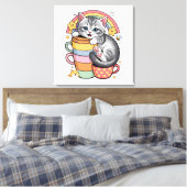 Paws und Regenbogen Leinwanddruck (Insitu (Schlafzimmer))