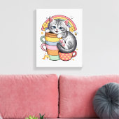 Paws und Regenbogen Leinwanddruck (Insitu (Wohnzimmer))