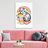 Paws und Regenbogen Leinwanddruck (Insitu (Wohnzimmer))