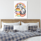 Paws und Regenbogen Leinwanddruck (Insitu (Schlafzimmer))