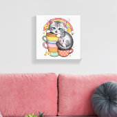 Paws und Regenbogen Leinwanddruck (Insitu (Wohnzimmer))