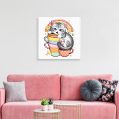 Paws und Regenbogen Leinwanddruck (Insitu (Wohnzimmer))