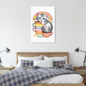 Paws und Regenbogen Leinwanddruck (Insitu (Schlafzimmer))