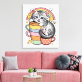 Paws und Regenbogen Leinwanddruck (Insitu (Wohnzimmer))
