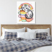 Paws und Regenbogen Leinwanddruck (Insitu (Schlafzimmer))