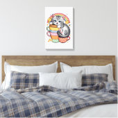 Paws und Regenbogen Leinwanddruck (Insitu (Schlafzimmer))