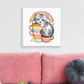 Paws und Regenbogen Leinwanddruck (Insitu (Wohnzimmer))