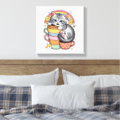 Paws und Regenbogen Leinwanddruck (Insitu (Schlafzimmer))