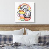 Paws und Regenbogen Leinwanddruck (Insitu (Schlafzimmer))
