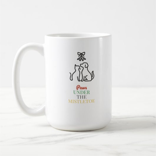 Paws Under the Mistletoe – Cute Christmas Kaffeetasse (Links)